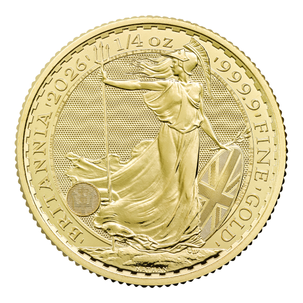 BRITISH GOLD - 2026 1/4 OZ GREAT BRITAIN GOLD BRITANNIA - .25GBR26