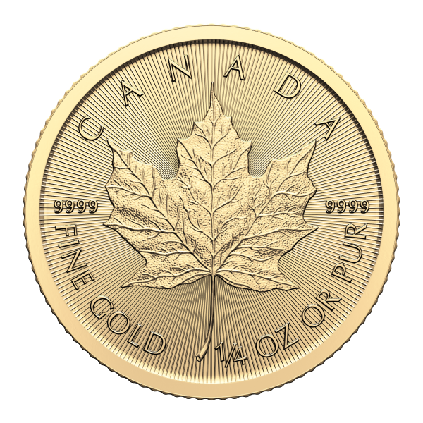 CANADIAN GOLD 2024 1 4 OZ CANADIAN GOLD MAPLE LEAF 25GML24   1 4gml24 600x600 Png