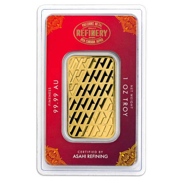 GOLD BARS 1 OZ - 1 OZ GOLD BAR DIWALI ASAHI MINT - 1GBDIAS