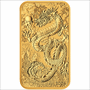 2025 1 OZ GOLD PERTH MINT DRAGON RECTANGULAR COIN