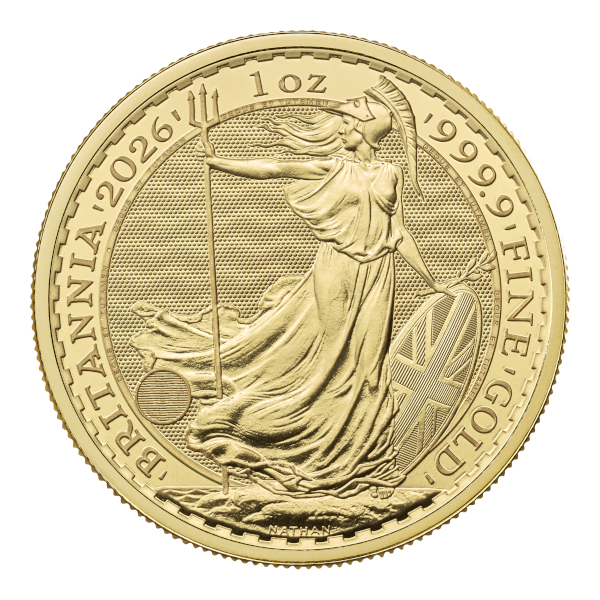 1oz GOLD BRITANNIA front