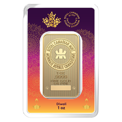 2024 1 OZ GOLD BAR RCM DIWALI