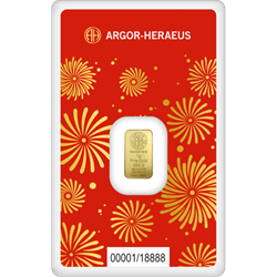 2025 1 GRAM GOLD BAR ARGOR-HERAEUS LUNAR YEAR OF THE SNAKE