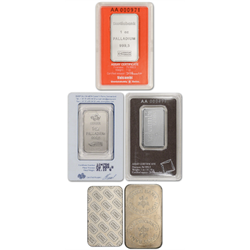Recognized Mint (Our Choice) 1 oz .9995 Palladium Bar