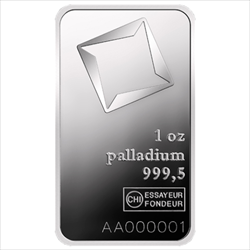 Valcambi 1 oz .9995 Palladium Bar