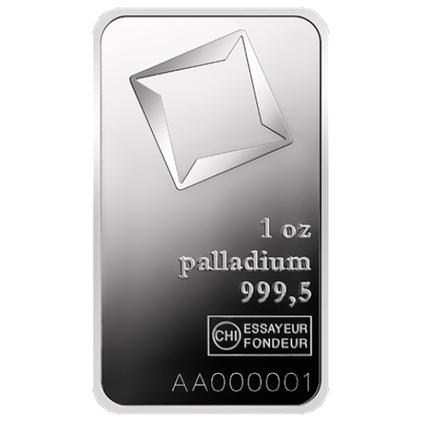 1 OZ PALLADIUM BAR VALCAMBI