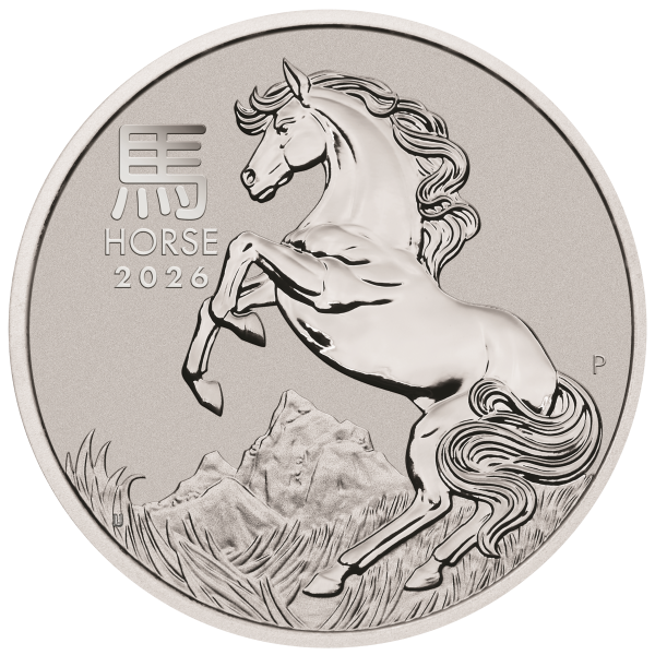 AUSTRALIAN PLATINUM - 2026 1 OZ PERTH MINT PLATINUM HORSE (LUNAR SERIES) - 1PTPHO26