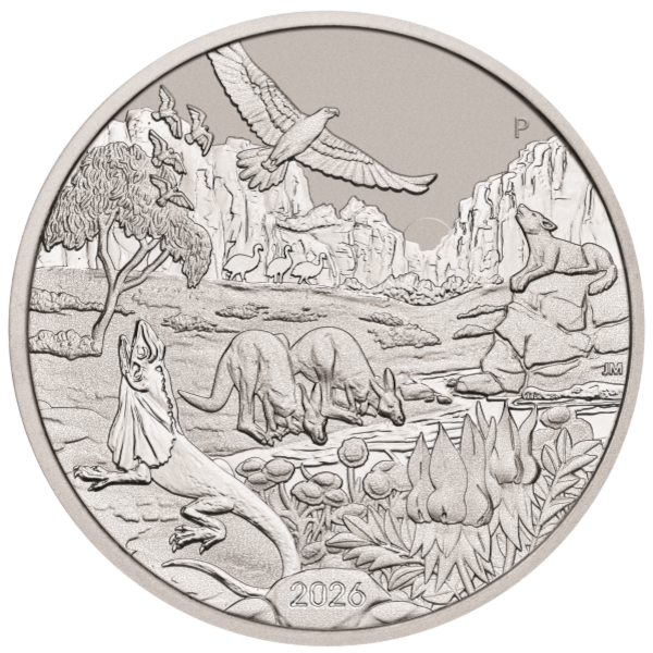AUSTRALIAN PLATINUM - 2026 1 OZ PERTH PLATINUM WONDERS OF AUSTRALIA THE OUTBACK - 1PTPWAO26
