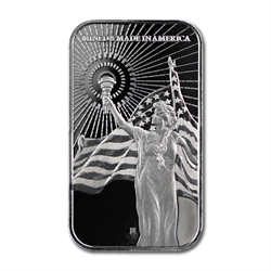 1 OZ SILVER BAR AMERICAN RESERVE COLUMBIA GODDESS ASAHI MINT