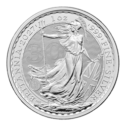 2027 1 oz Great Britain Silver Britannia
