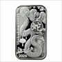 1 OZ SILVER BAR LUNAR SNAKE ASAHI MINT
