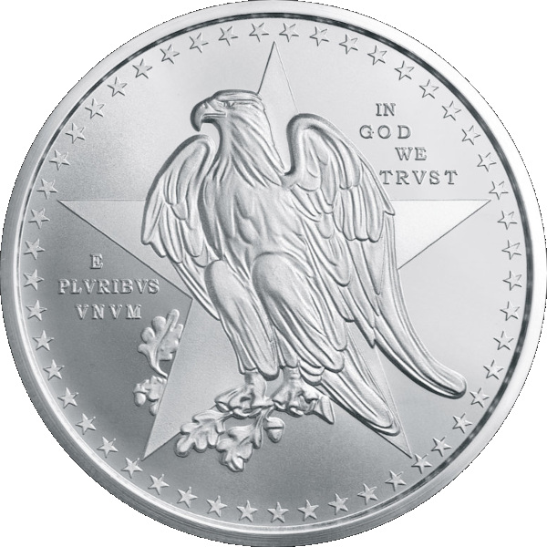 2 OZ SILVER ROUND TEXAS COMMEMORATIVE