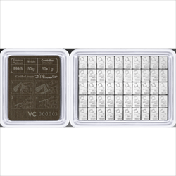 Valcambi Combi-Bar 50x1g .9995 Platinum Bar