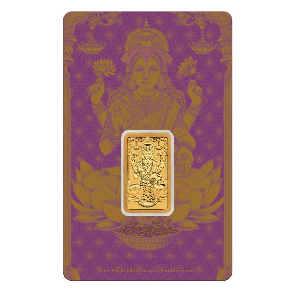 5 gram Gold Bar Perth Lakshmi, front
