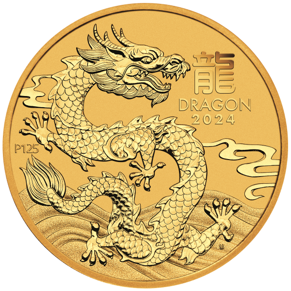 2024 2 OZ PERTH MINT GOLD DRAGON (LUNAR SERIES)