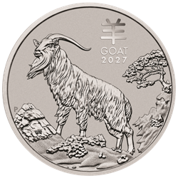 2027 1 oz Perth Mint Platinum Goat (Lunar Series)
