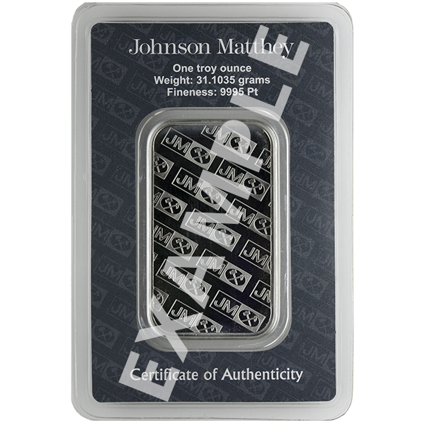 1 OZ PLATINUM BAR LBMA BRAND