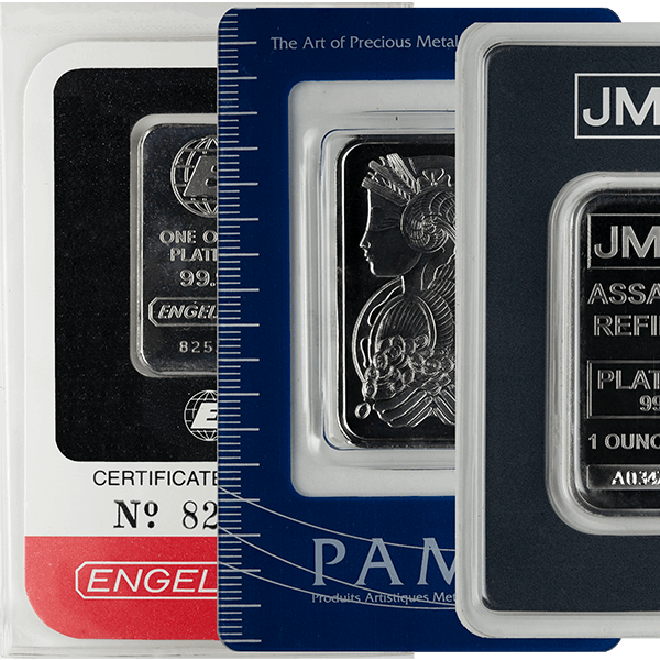 PLATINUM BARS 1 OZ - 1 OZ PLATINUM BAR - 1PLAT