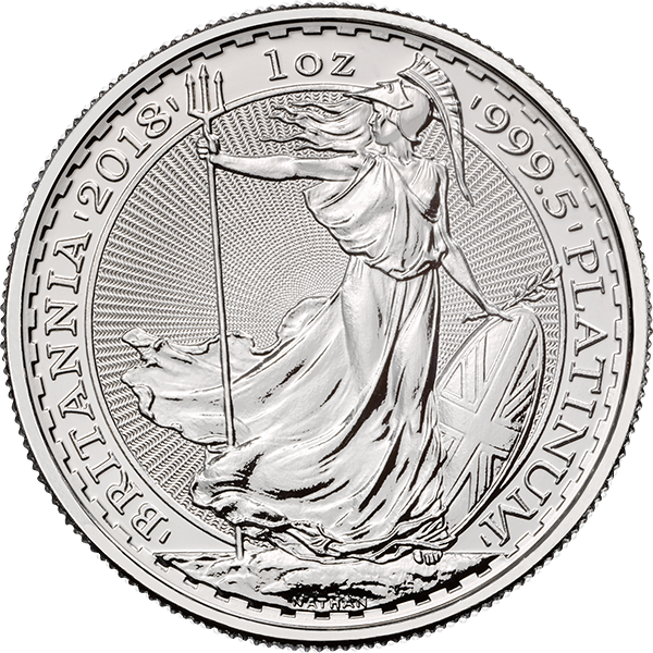 WORLD PLATINUM - 2018 1 OZ GREAT BRITAIN PLATINUM BRITANNIA - 1PTBR18