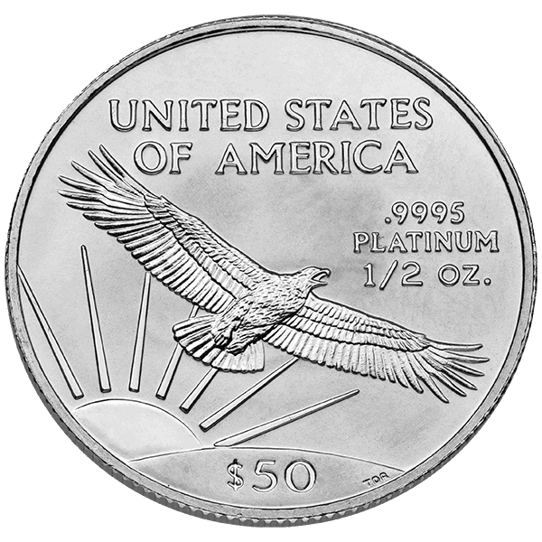 AMERICAN PLATINUM EAGLE - 1/2 OZ AMERICAN PLATINUM EAGLE - .5PE