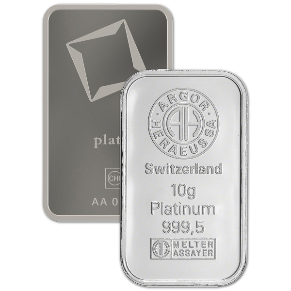 PLATINUM BARS 10 OZ - 10 GRAM PLATINUM BAR - 10GRPTB