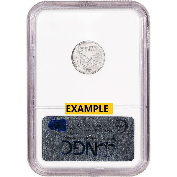AMERICAN PLATINUM EAGLE - 1/10 OZ AMERICAN PLATINUM EAGLE NGC MS70 - .1PTEN70