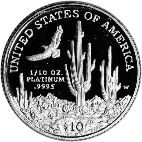 AMERICAN PLATINUM EAGLE - 1/10 OZ AMERICAN PLATINUM EAGLE PROOF (CAPSULE ONLY) - .1PTEPRCO