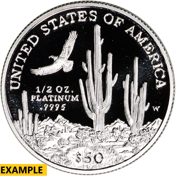AMERICAN PLATINUM EAGLE - 1/2 OZ AMERICAN PLATINUM EAGLE PROOF (CAPSULE ONLY) - .5PTEPRCO