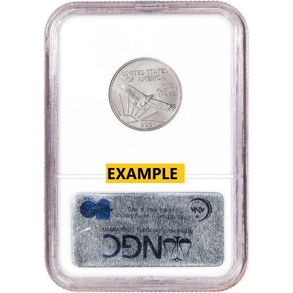 AMERICAN PLATINUM EAGLE - 1/4 OZ AMERICAN PLATINUM EAGLE NGC MS70 - .25PTEN70