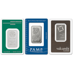 Recognized Mint (Our Choice) 1 oz .9995 Platinum Bar