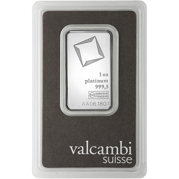 1 OZ PLATINUM BAR VALCAMBI