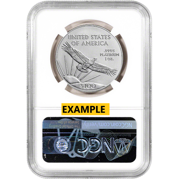 AMERICAN PLATINUM EAGLE - 1 OZ PLATINUM AMERICAN EAGLE NGC MS70 - 1PTEN70