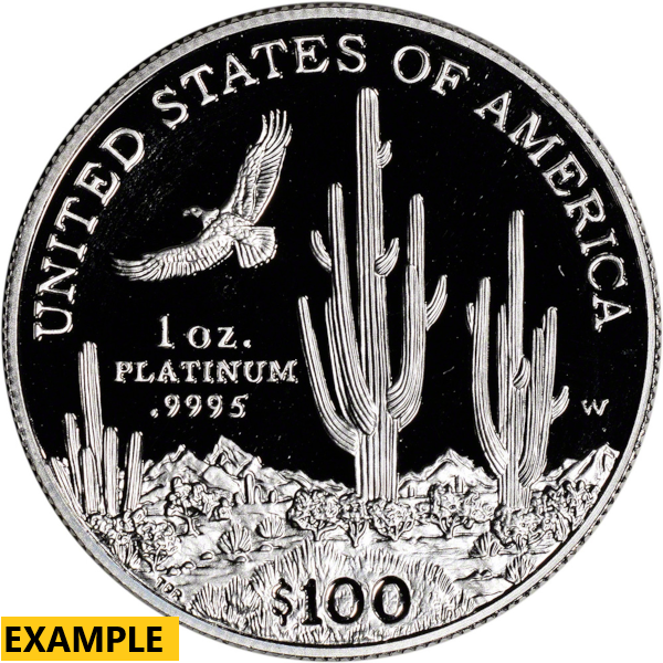 AMERICAN PLATINUM EAGLE - 1 OZ AMERICAN PLATINUM EAGLE PROOF (CAPSULE ONLY) - 1PRFPECO