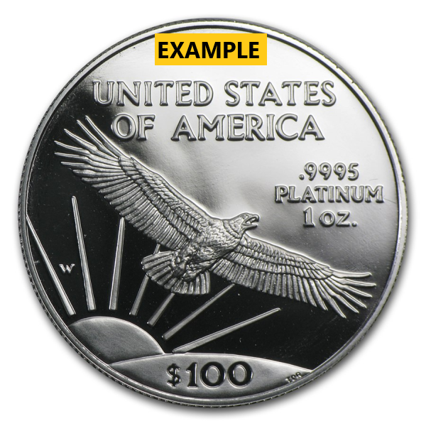 AMERICAN PLATINUM EAGLE - 1 OZ AMERICAN PLATINUM EAGLE PROOF WITH ORIGINAL BOX AND PAPERS - 1PRFPE