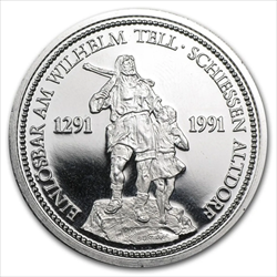 1 OZ SWISS PLATINUM THALER