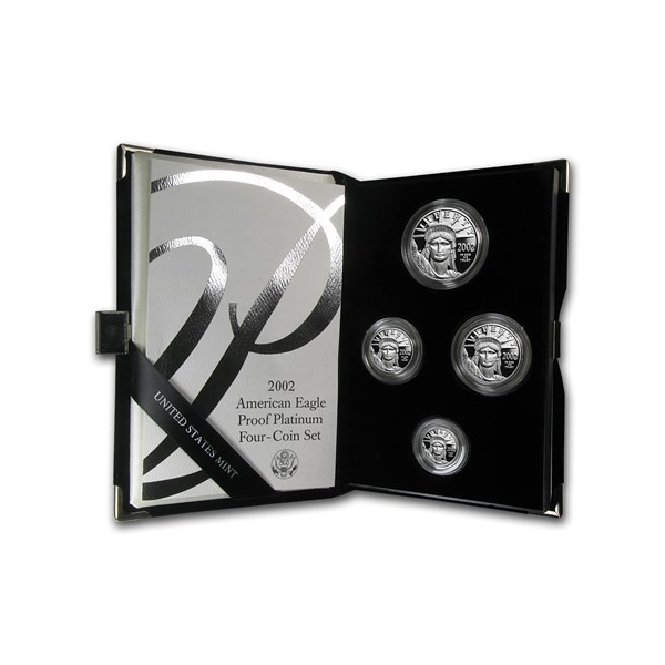4-PIECE AMERICAN PLATINUM EAGLE PROOF SET WITH ORIGINAL BOX AND PAPERS