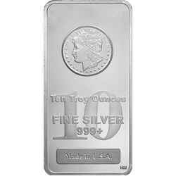 Morgan 10 oz .999 Silver Bar