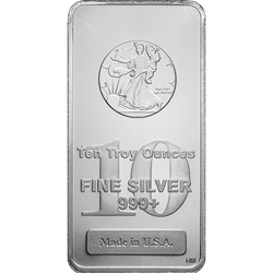 Walking Liberty 10 oz .999 Silver Bar