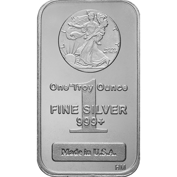 1 OZ SILVER BAR WALKING LIBERTY