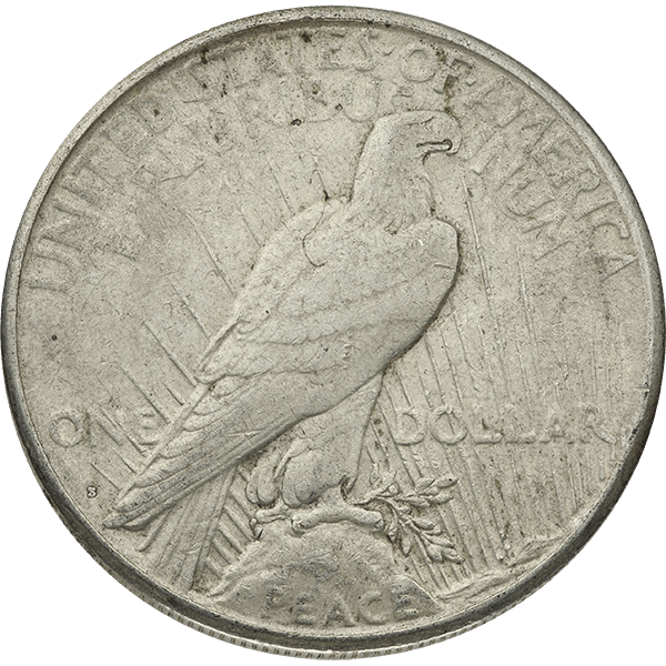 AMERICAN SILVER PEACE DOLLAR VG