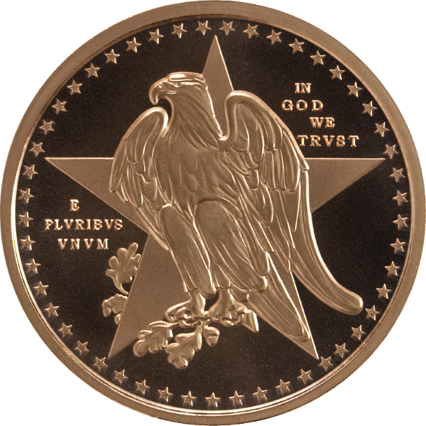 1 OZ COPPER ROUND TEXAS COMMEMORATIVE