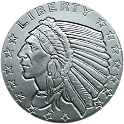 Golden State Mint Incuse Indian 1 oz .999 Silver Round