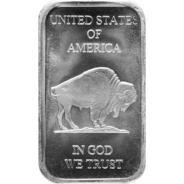 SILVER BARS 1 OZ - 1 OZ SILVER BUFFALO BAR - 1SBBU
