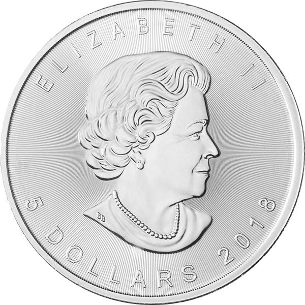CANADIAN SILVER - 2018 1 OZ CANADIAN SILVER MAPLE LEAF - 1SML18