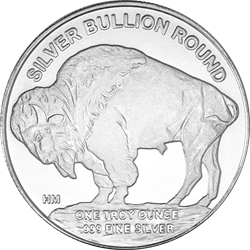 Highland Mint 1 oz Buffalo .999 Silver Round