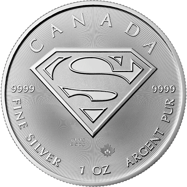 CANADIAN SILVER - 2016 1 OZ CANADIAN SILVER SUPERMAN - 1SSUP16