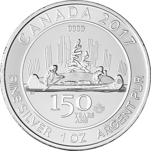 CANADIAN SILVER - 2017 1 OZ CANADIAN SILVER VOYAGEUR - 1SVO17