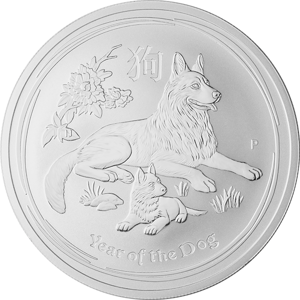 AUSTRALIAN SILVER - 2018 2 OZ PERTH SILVER DOG - 2SPDO18