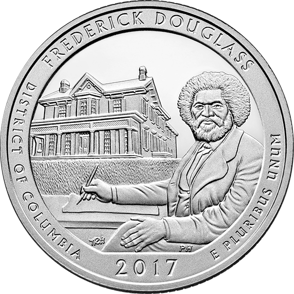 AMERICA THE BEAUTIFUL - 2017 5 OZ SILVER ATB FREDERICK DOUGLASS - 5ATBFR