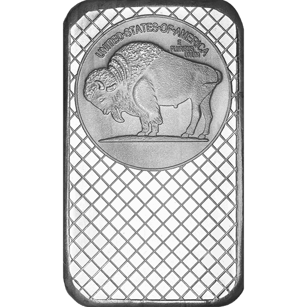 SILVER BARS ASSORTED WEIGHT - 5 OZ SILVER BAR BUFFALO - 5SBBU